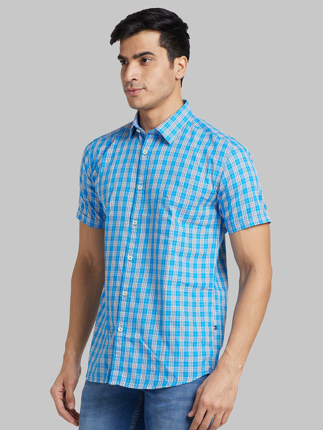 Parx Blue Casual Shirt 