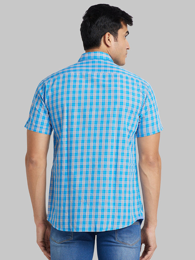 Parx Blue Casual Shirt 