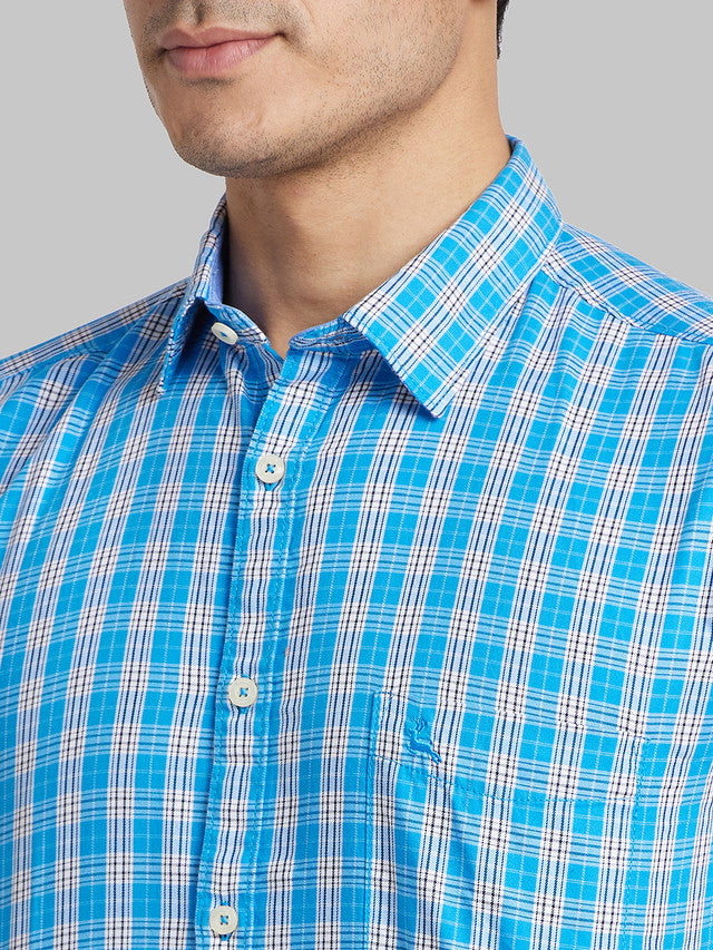 Parx Blue Casual Shirt 