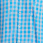 Parx Blue Checks Slim Fit Cotton Casual Shirt