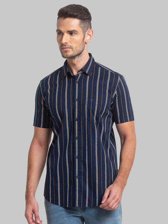 Parx Blue Casual Shirt 