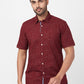 Parx Maroon Casual Shirt