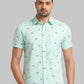 Parx Green Casual Shirt