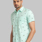 Parx Green Casual Shirt