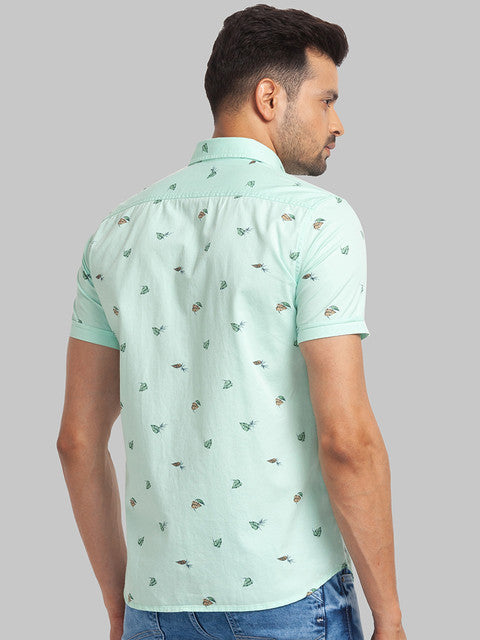 Parx Green Casual Shirt