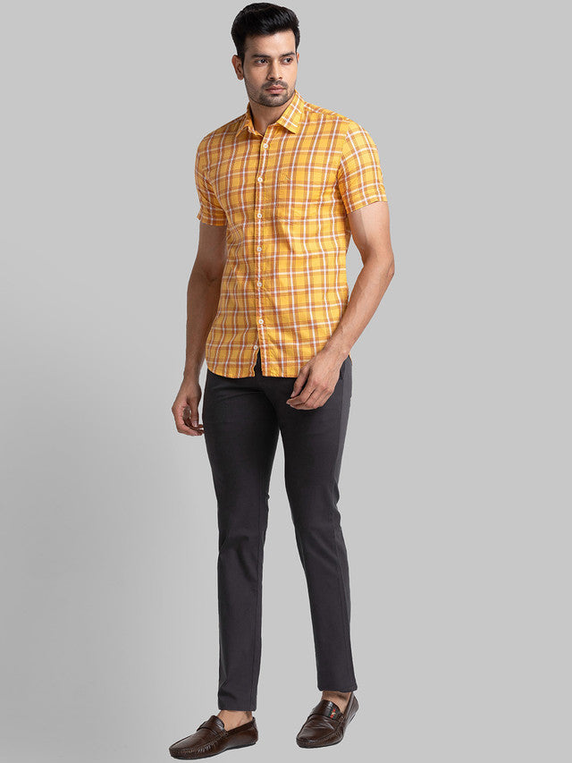 Parx Yellow Casual Shirt 