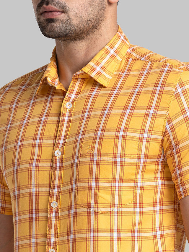 Parx Yellow Casual Shirt 