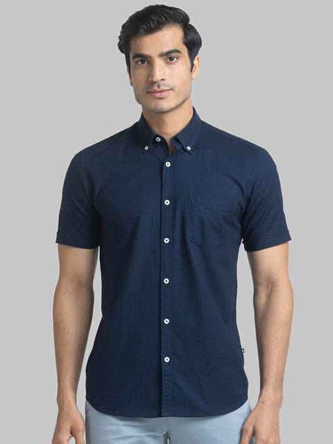 Parx Blue Casual Shirt