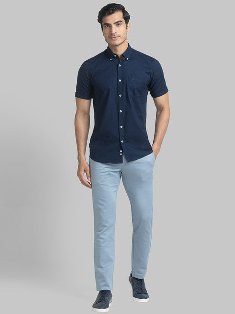 Parx Blue Casual Shirt