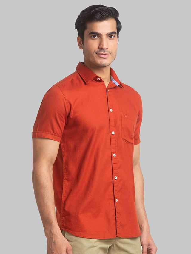 Parx Brown Casual Shirt 