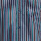 Parx Men Blue Striped Slim Fit Cotton Casual Shirt