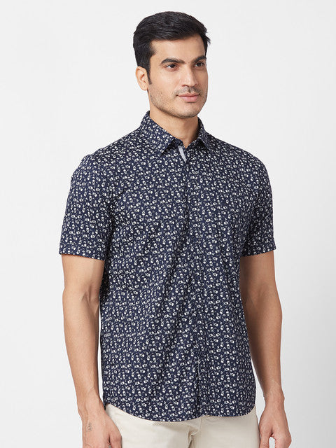 Parx Blue Casual Shirt