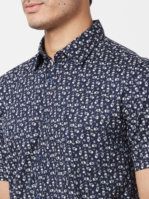 Parx Blue Casual Shirt