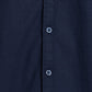 Parx Men Blue Solid Slim Fit Half Sleeve Semi Cut Away Collar Shirt