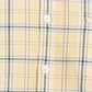 Parx Men Yellow Checkered Slim Fit Half Sleeve Semi Cut Away Collar Shirt