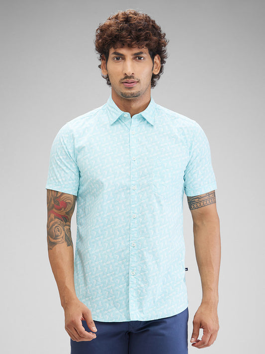 Parx Blue Casual Shirt 