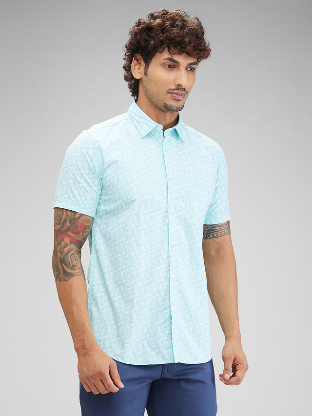 Parx Blue Casual Shirt 