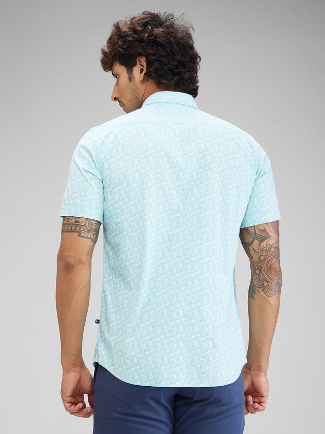 Parx Blue Casual Shirt 