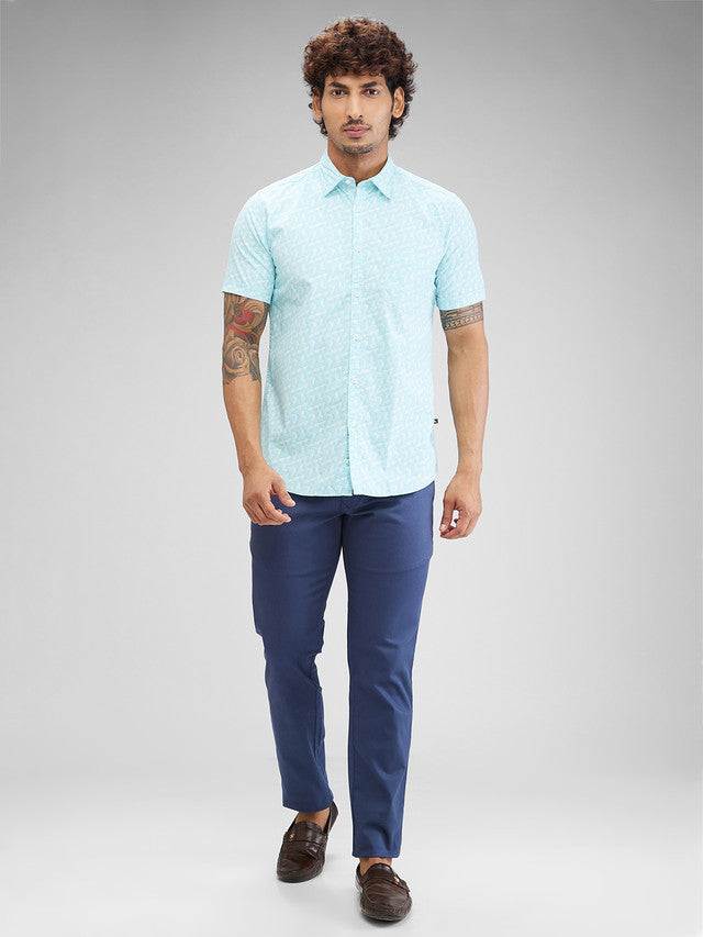 Parx Blue Casual Shirt 