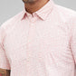 Parx Men Pink Printed Slim Fit Cotton Casual Shirt