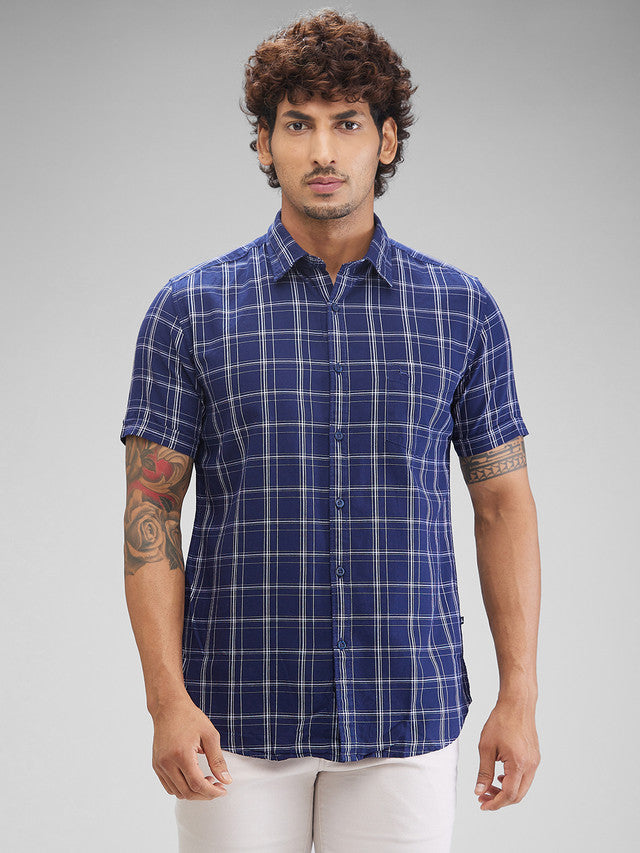 Parx Blue Casual Shirt 