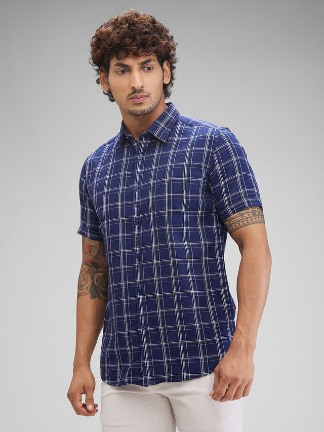 Parx Blue Casual Shirt 