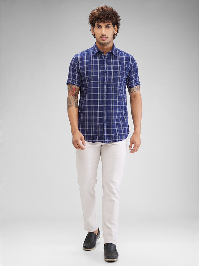 Parx Blue Casual Shirt 