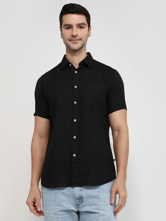 Parx Black Casual Shirt