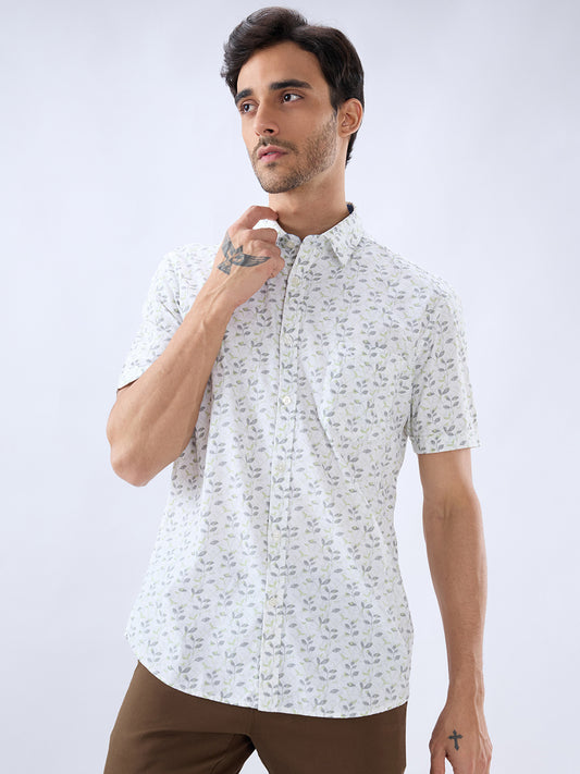 Parx Green Casual Shirt
