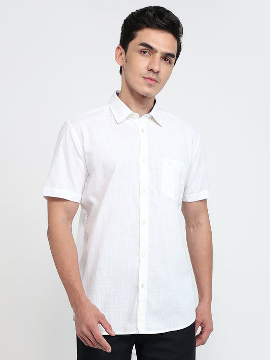 Parx White Casual Shirt