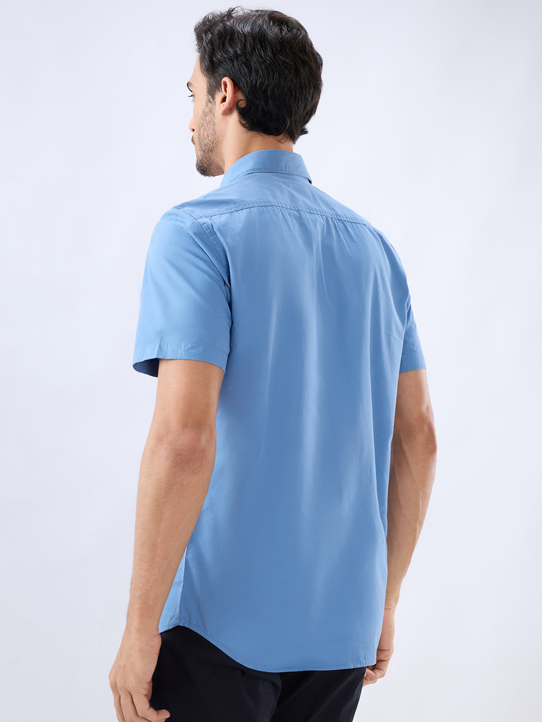 Parx Blue Casual Shirt