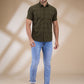 Parx Green Casual Shirt