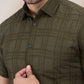 Parx Green Casual Shirt