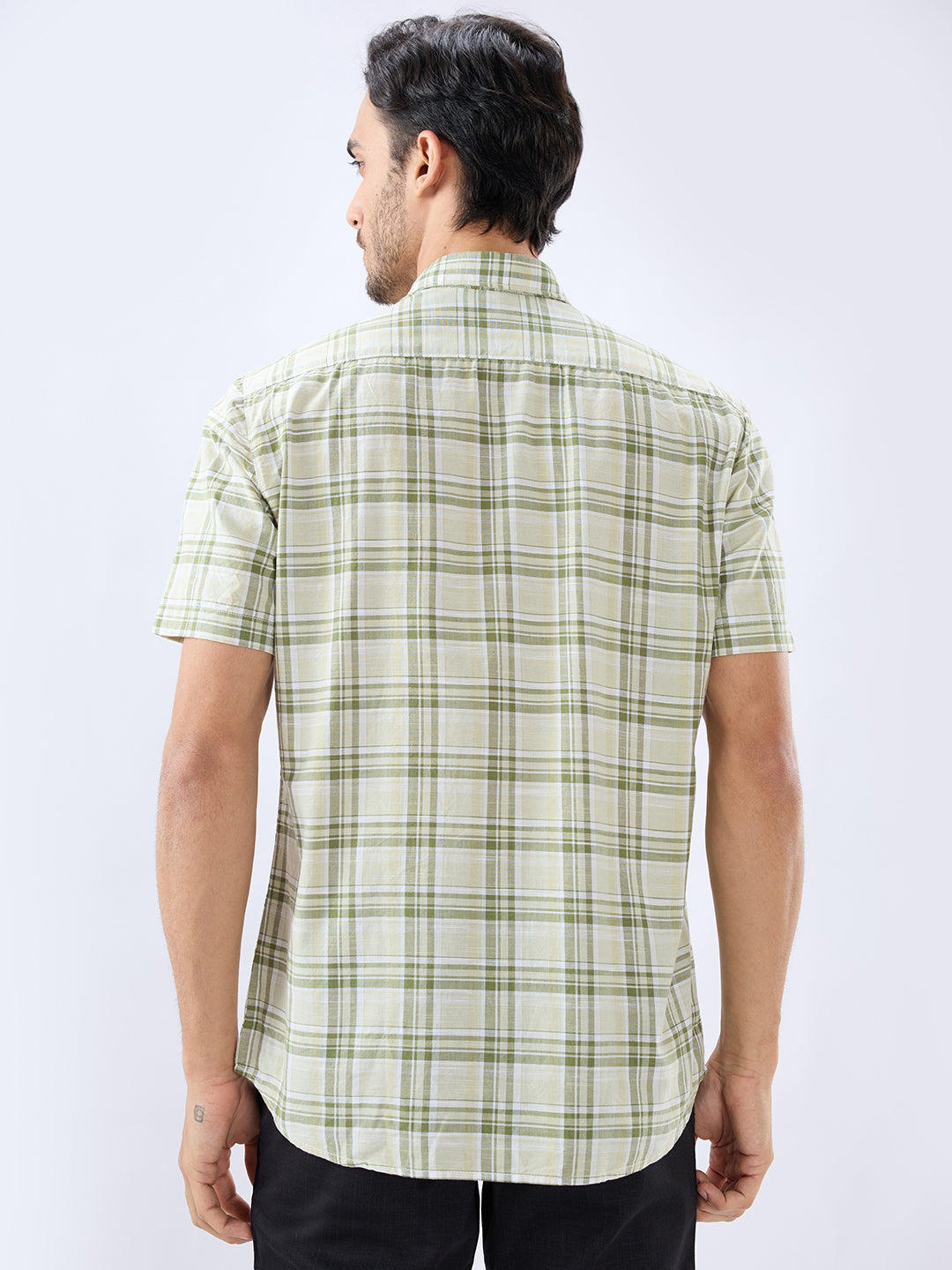 Parx Green Casual Shirt