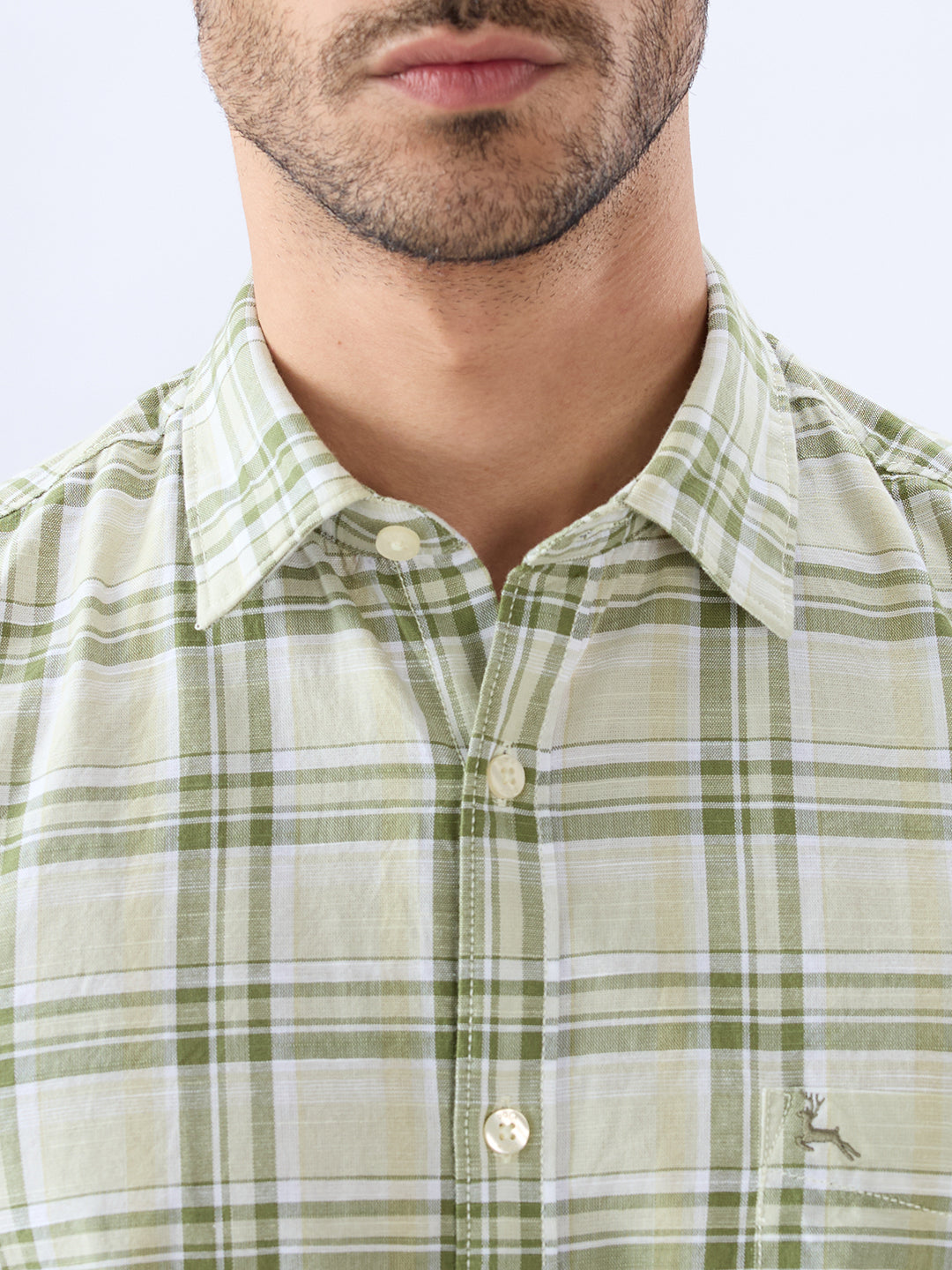 Parx Green Casual Shirt