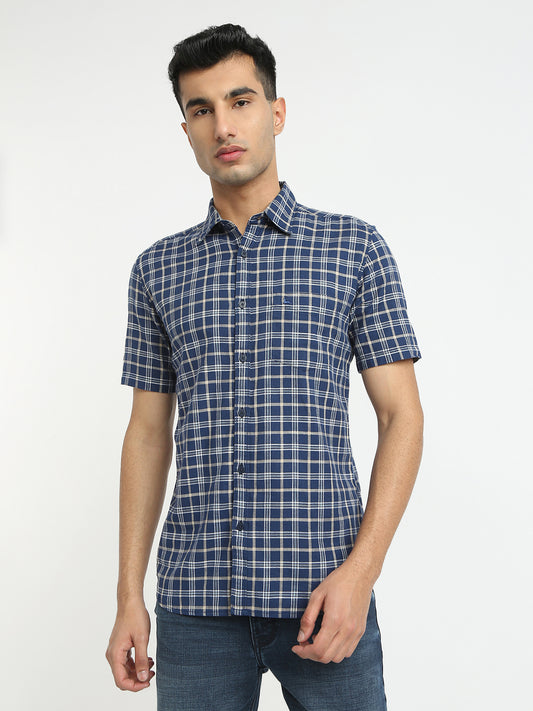Parx Blue Casual Shirt 