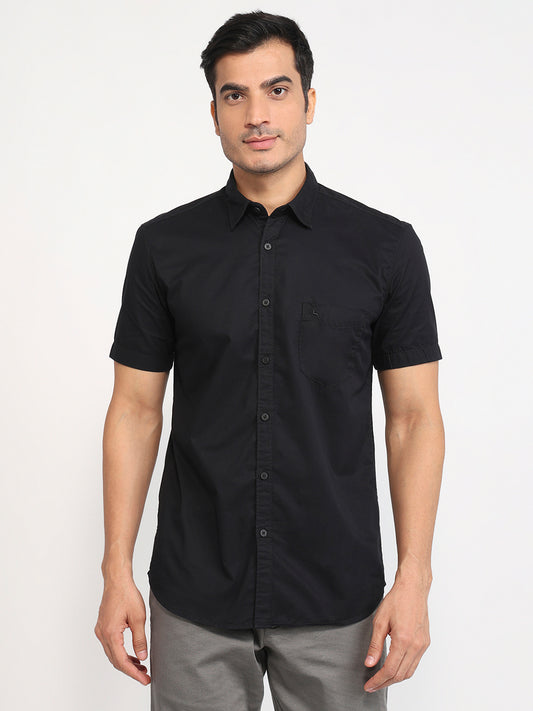 Parx Black Casual Shirt