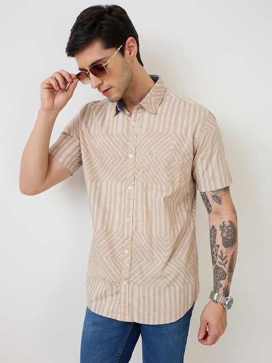 Parx Green Casual Shirt 