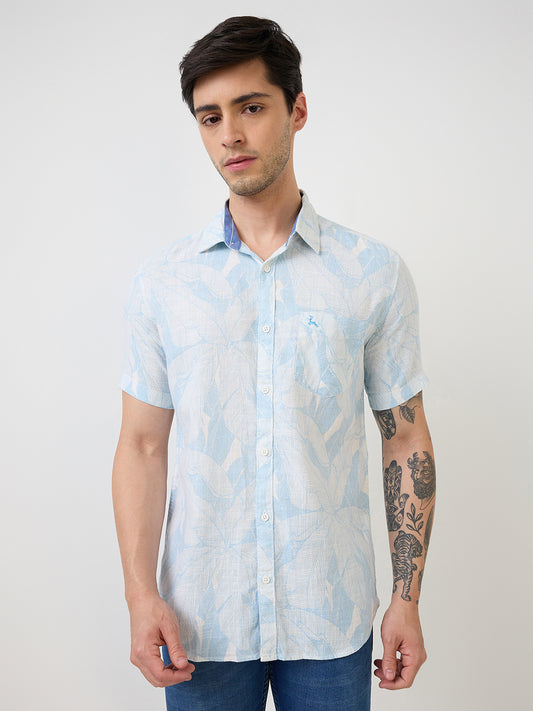 Parx Blue Casual Shirt 
