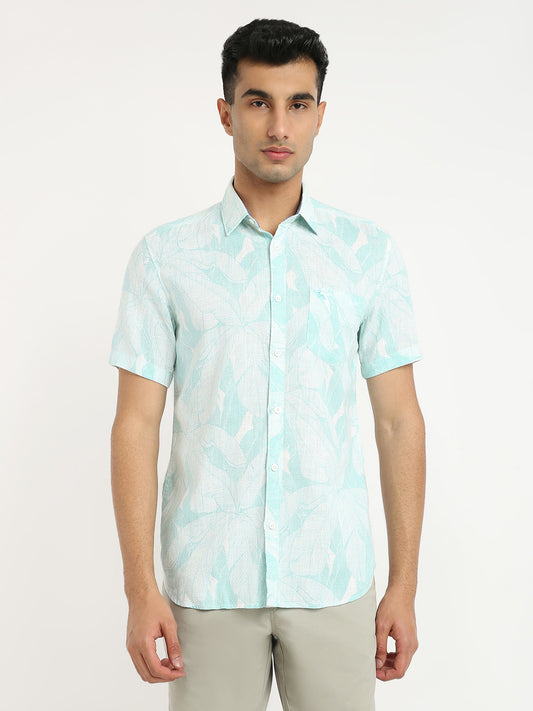 Parx Green Casual Shirt 