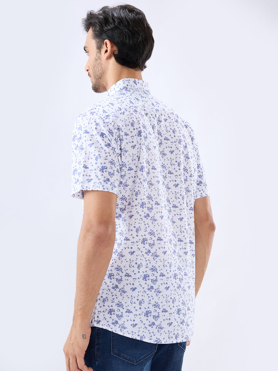 Parx Blue Casual Shirt