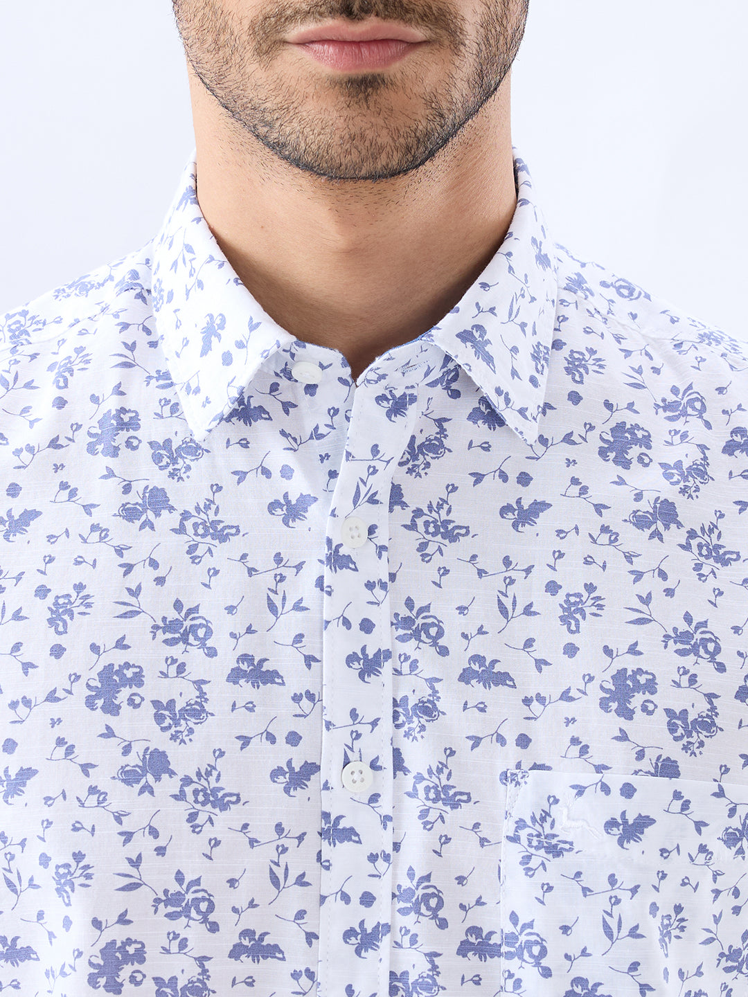 Parx Blue Casual Shirt