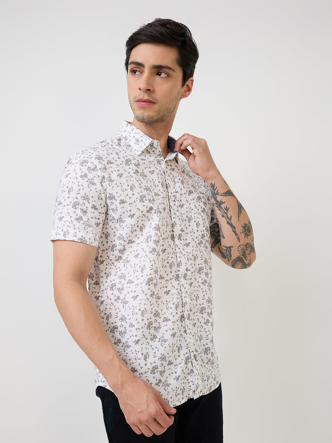 Parx Grey Casual Shirt 