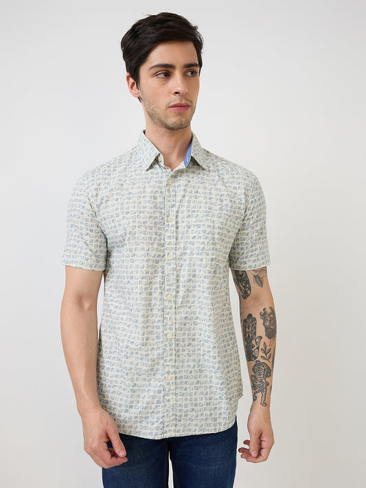 Parx Brown Casual Shirt 