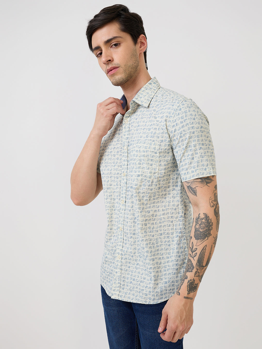 Parx Brown Casual Shirt 