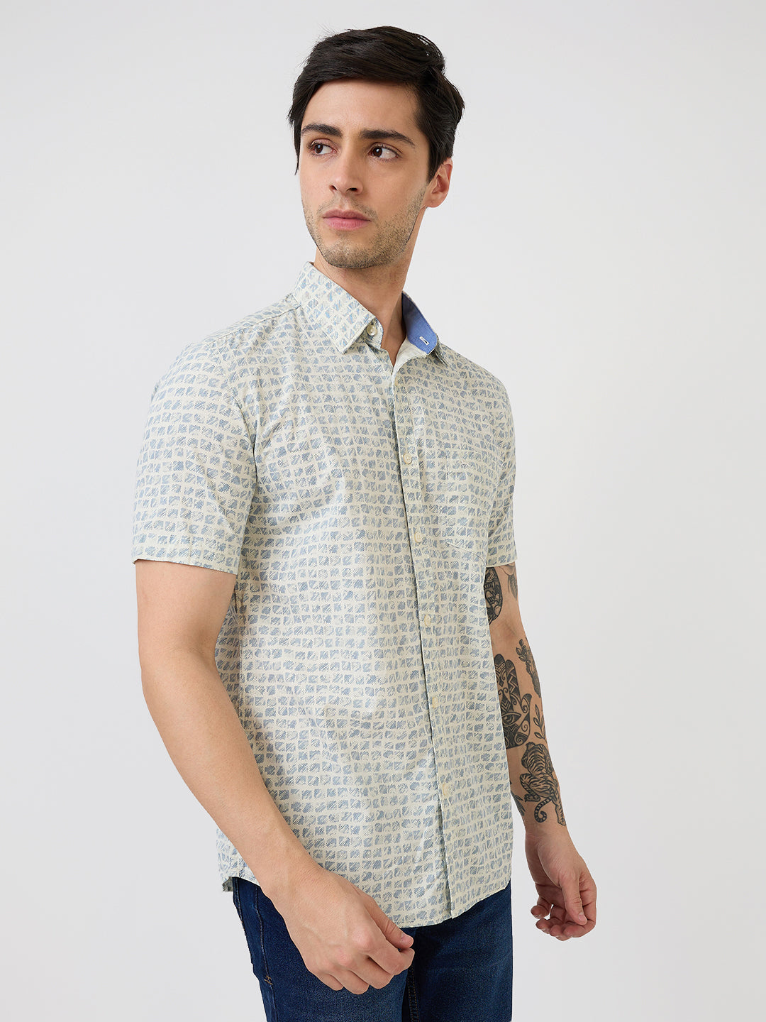 Parx Brown Casual Shirt 