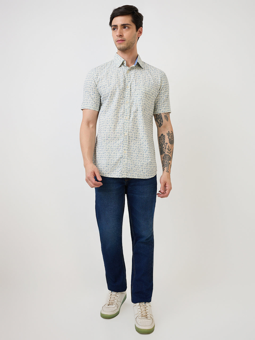 Parx Brown Casual Shirt 