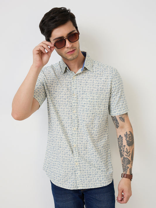 Parx Brown Casual Shirt 