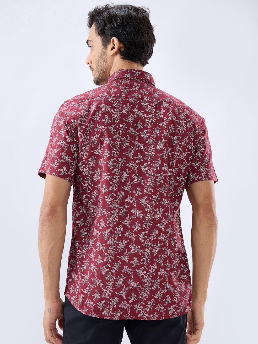Parx Maroon Casual Shirt