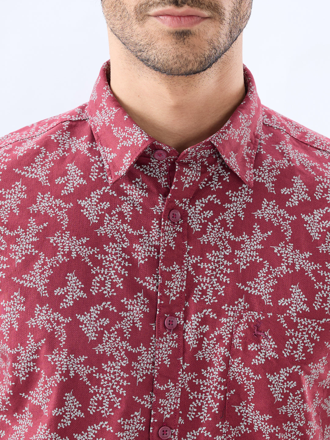 Parx Maroon Casual Shirt